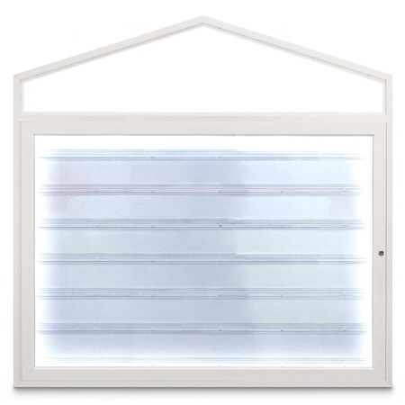United Visual Products Sliding Door Indoor Enclosed Corkboard, 4 UV9025ACS-GOLD-APRICOT